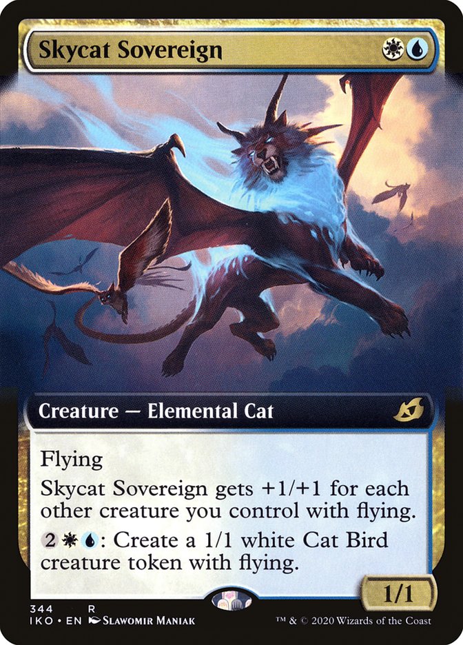 Skycat Sovereign (Extended Art) [Ikoria: Lair of Behemoths] | Card Merchant Takapuna