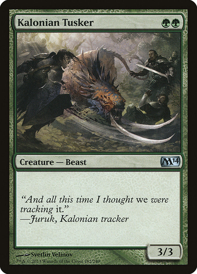 Kalonian Tusker [Magic 2014] | Card Merchant Takapuna