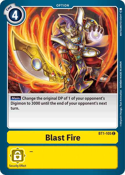 Blast Fire [BT1-105] [Release Special Booster Ver.1.0] | Card Merchant Takapuna