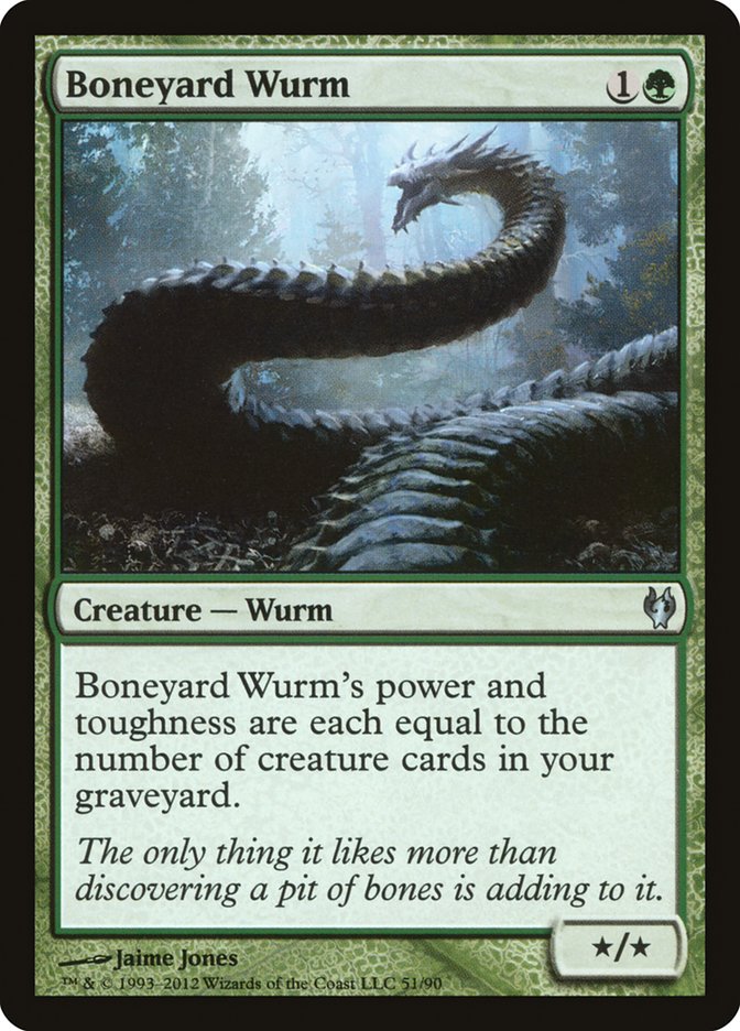 Boneyard Wurm [Duel Decks: Izzet vs. Golgari] | Card Merchant Takapuna