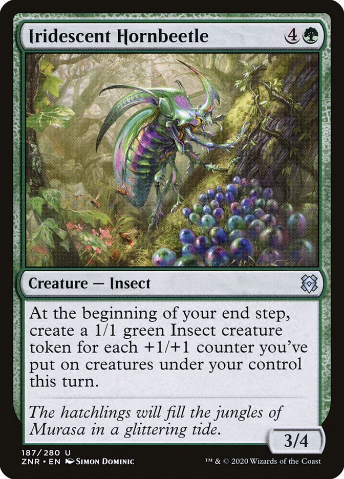 Iridescent Hornbeetle [Zendikar Rising] | Card Merchant Takapuna