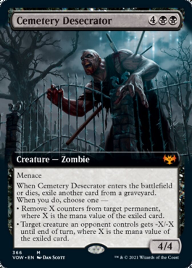 Cemetery Desecrator (Extended Art) [Innistrad: Crimson Vow] | Card Merchant Takapuna