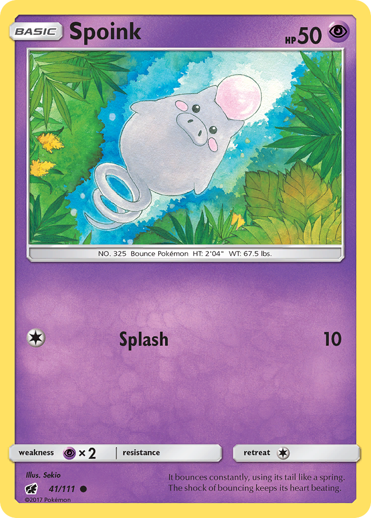 Spoink (41/111) [Sun & Moon: Crimson Invasion] | Card Merchant Takapuna