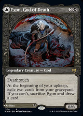 Egon, God of Death // Throne of Death (Showcase) [Kaldheim] | Card Merchant Takapuna