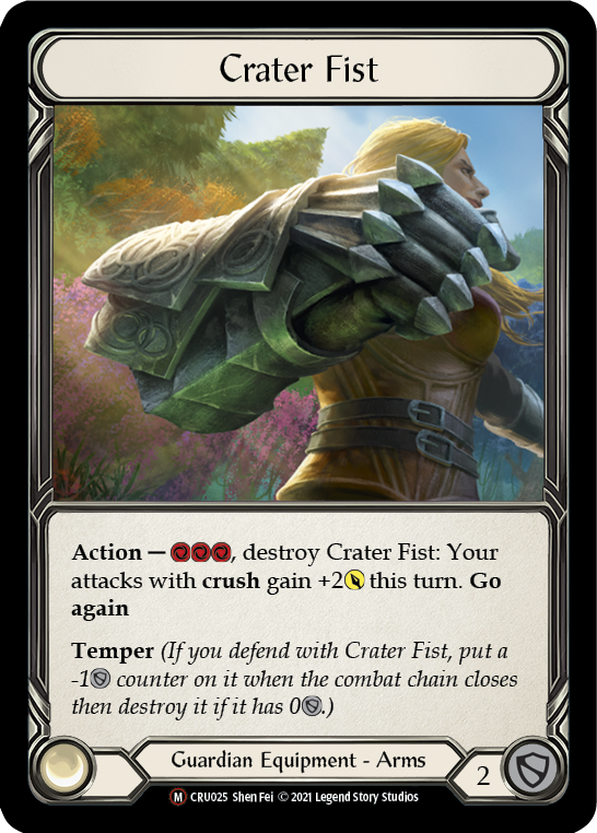 Crater Fist [U-CRU025] (Crucible of War Unlimited)  Unlimited Normal | Card Merchant Takapuna