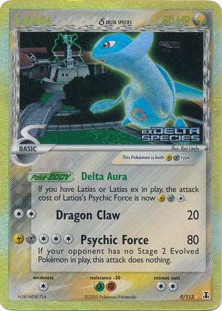 Latios (9/113) (Delta Species) (Stamped) [EX: Delta Species] | Card Merchant Takapuna