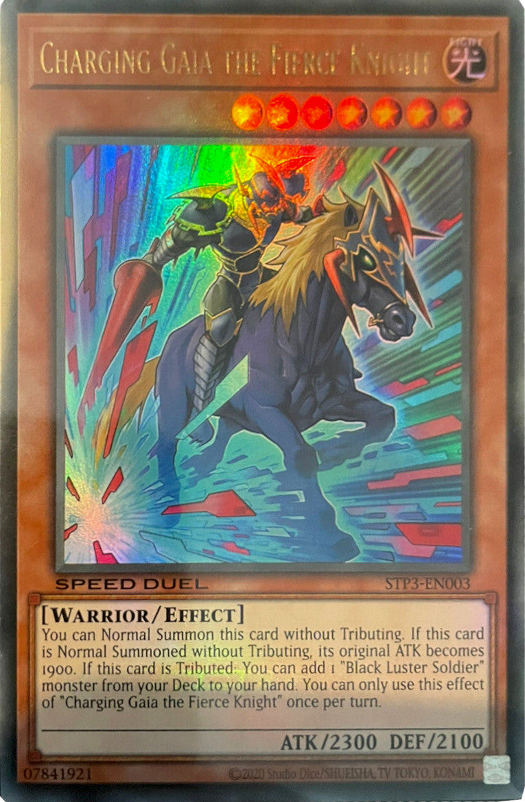 Charging Gaia the Fierce Knight [STP3-EN003] Ultra Rare | Card Merchant Takapuna