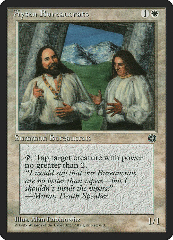 Aysen Bureaucrats (Murat Flavor Text) [Homelands] | Card Merchant Takapuna