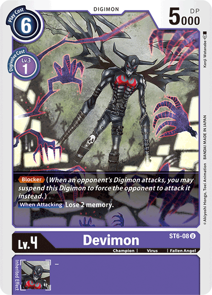 Devimon [ST6-08] [Starter Deck: Venomous Violet] | Card Merchant Takapuna