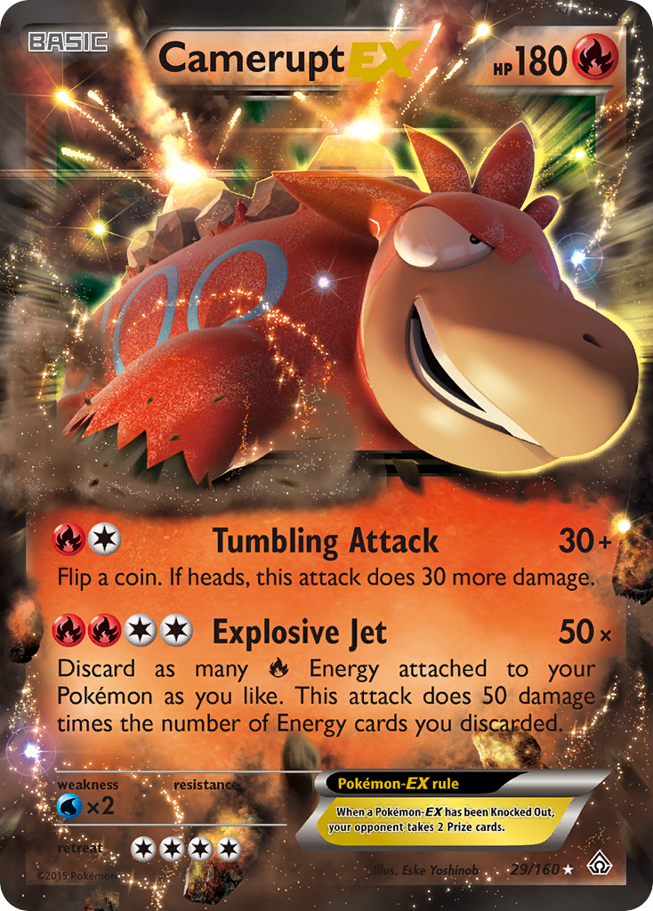 Camerupt EX (29/160) [XY: Primal Clash] | Card Merchant Takapuna