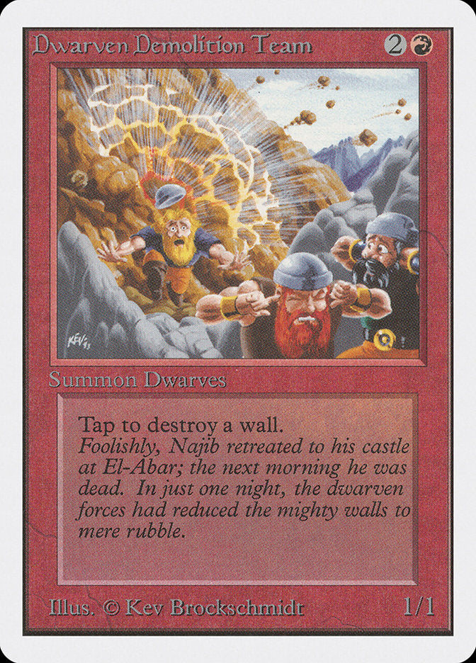 Dwarven Demolition Team [Unlimited Edition] | Card Merchant Takapuna