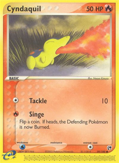 Cyndaquil (59/100) [EX: Sandstorm] | Card Merchant Takapuna