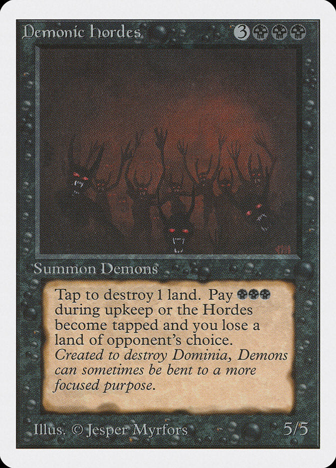 Demonic Hordes [Unlimited Edition] | Card Merchant Takapuna