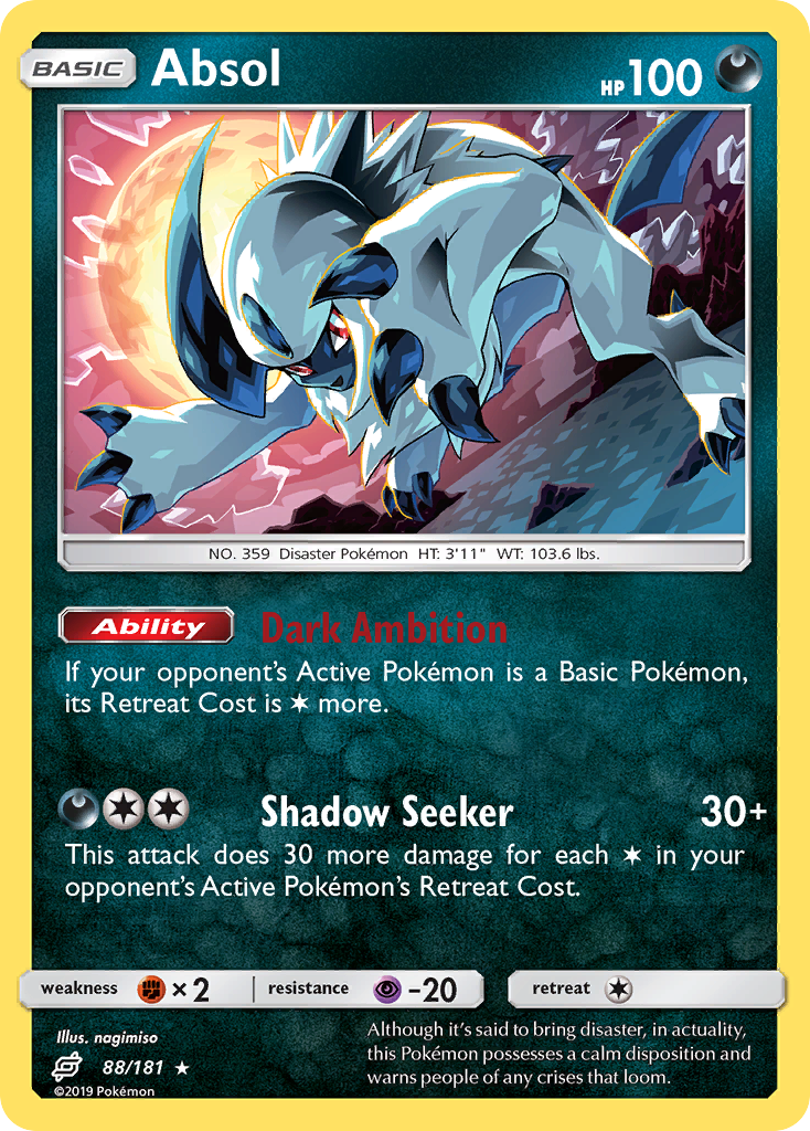 Absol (88/181) [Sun & Moon: Team Up] | Card Merchant Takapuna