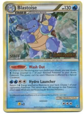 Blastoise (13/95) (Staff Prerelease Promo) [HeartGold & SoulSilver: Black Star Promos] | Card Merchant Takapuna