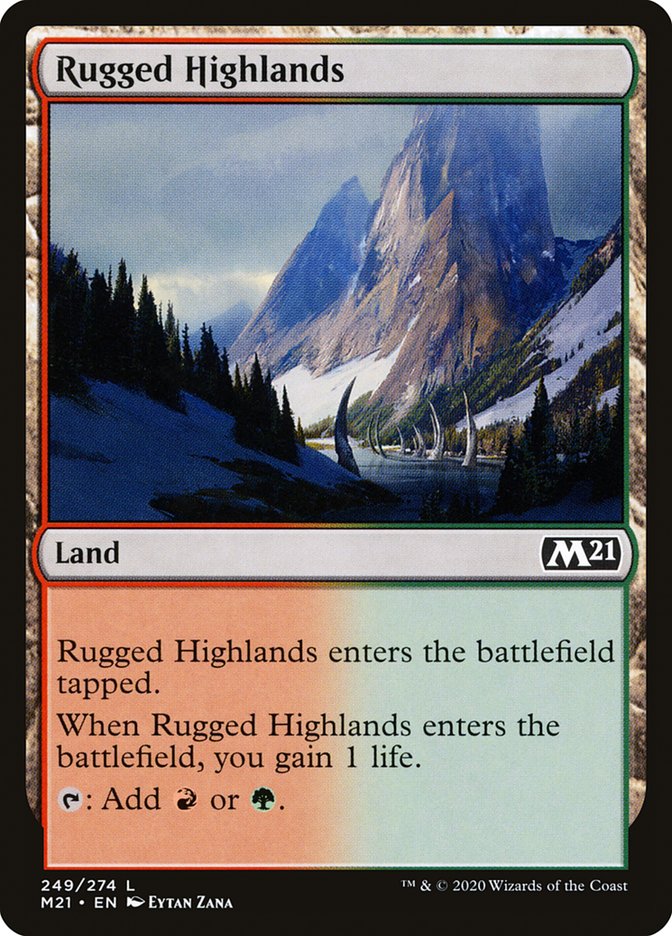 Rugged Highlands [Core Set 2021] | Card Merchant Takapuna