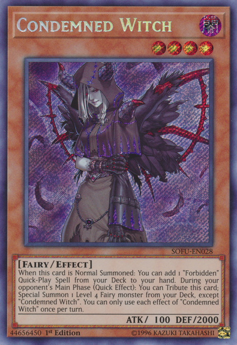 Condemned Witch [SOFU-EN028] Secret Rare | Card Merchant Takapuna