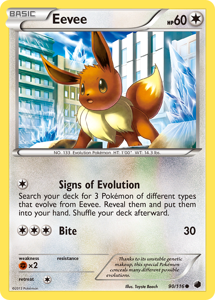 Eevee (90/116) [Black & White: Plasma Freeze] | Card Merchant Takapuna