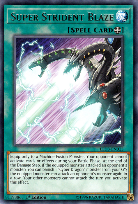 Super Strident Blaze [LED3-EN015] Rare | Card Merchant Takapuna