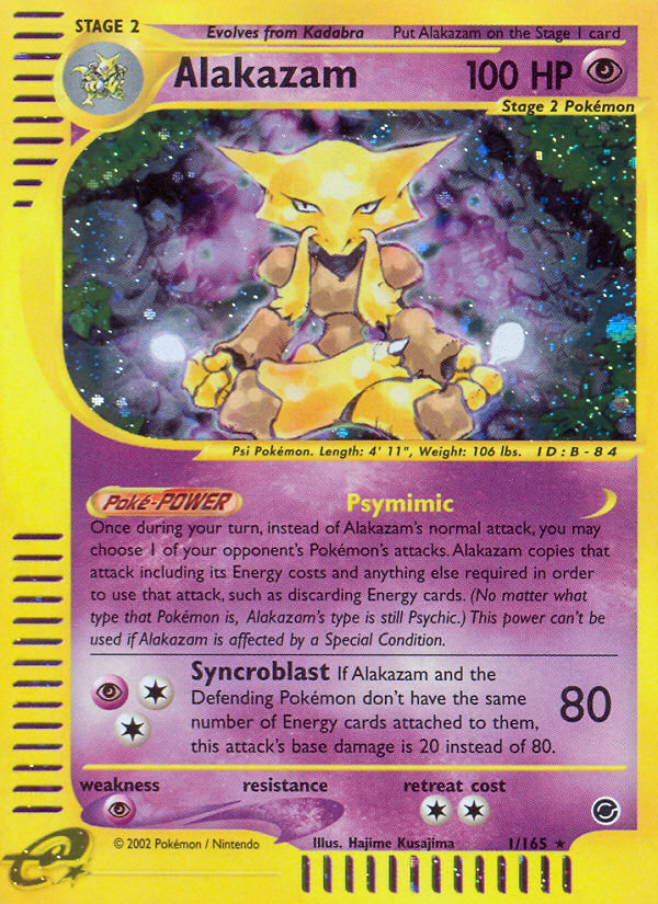 Alakazam (1/165) [Expedition: Base Set] | Card Merchant Takapuna