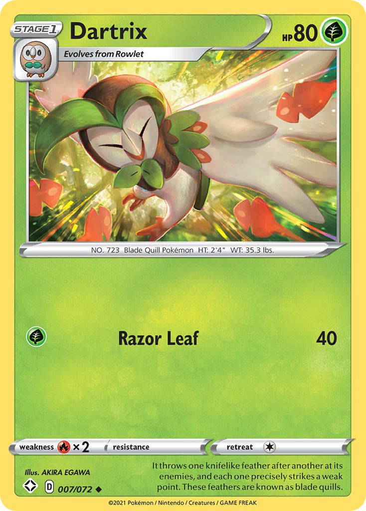 Dartrix (007/072) [Sword & Shield: Shining Fates] | Card Merchant Takapuna