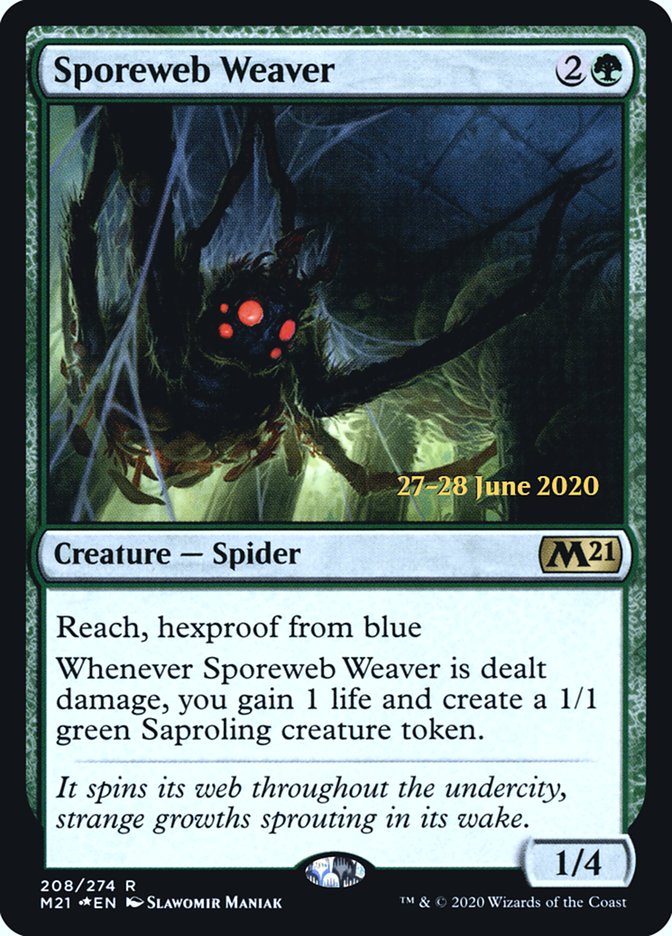 Sporeweb Weaver [Core Set 2021 Prerelease Promos] | Card Merchant Takapuna