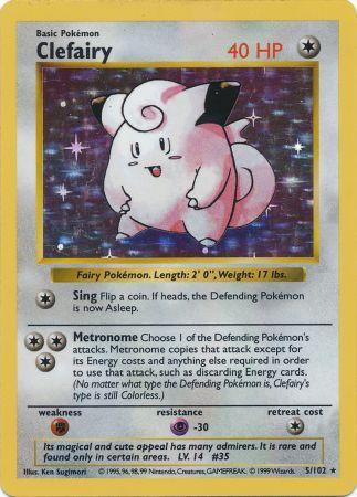 Clefairy (5/102) [Base Set Shadowless Unlimited] | Card Merchant Takapuna