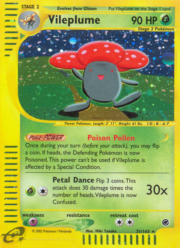 Vileplume (31/165) [Expedition: Base Set] | Card Merchant Takapuna