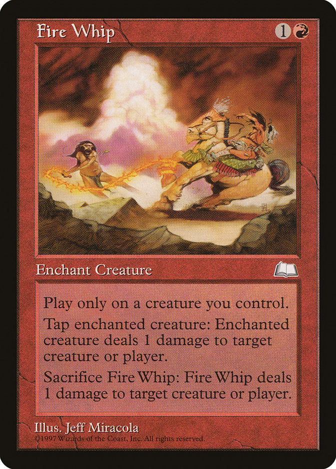 Fire Whip [Weatherlight] | Card Merchant Takapuna