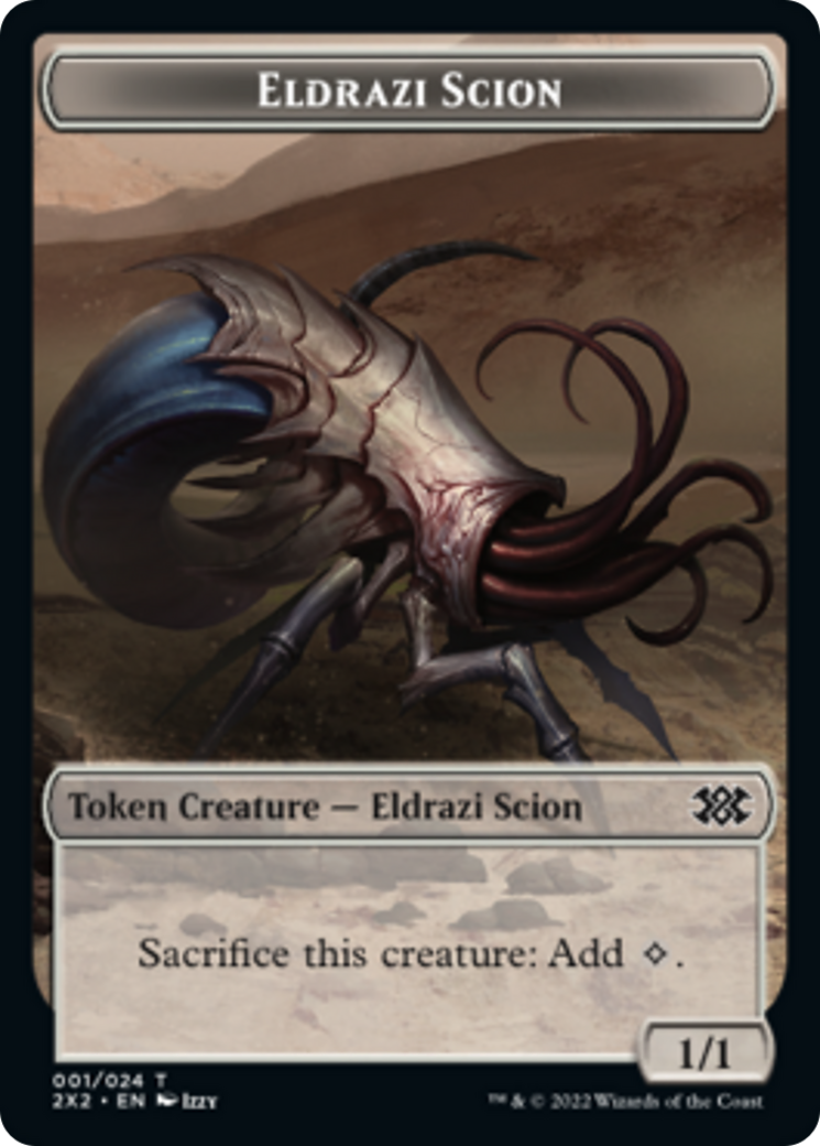 Spider // Eldrazi Scion Double-Sided Token [Double Masters 2022 Tokens] | Card Merchant Takapuna