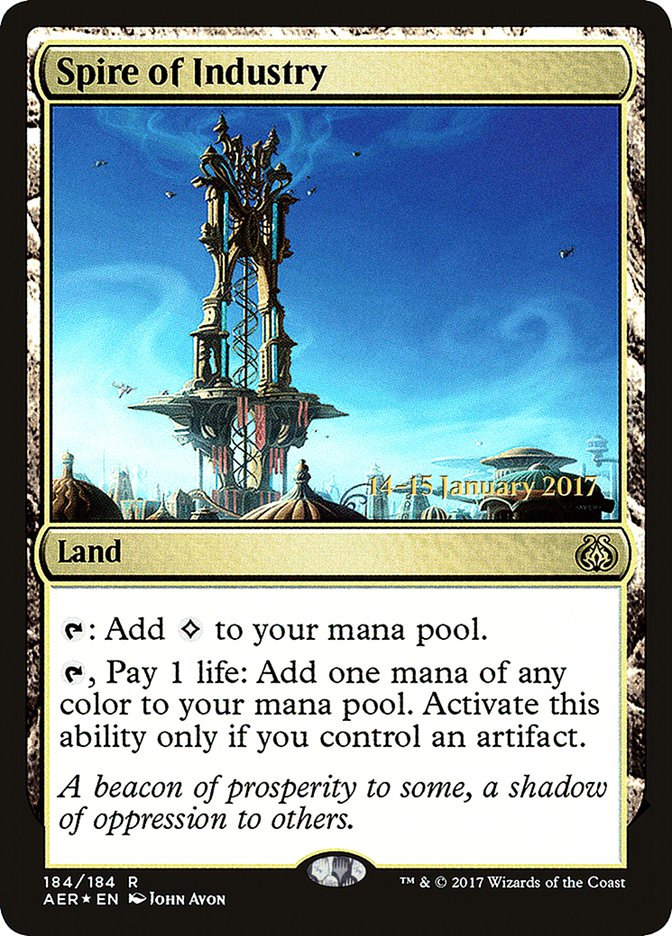 Spire of Industry [Aether Revolt Prerelease Promos] | Card Merchant Takapuna