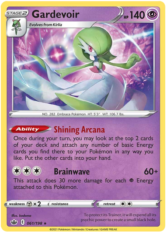 Gardevoir (061/198) (Theme Deck Exclusive) [Sword & Shield: Chilling Reign] | Card Merchant Takapuna