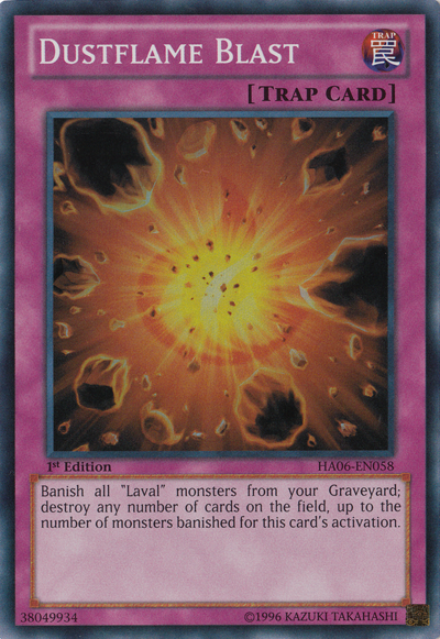 Dustflame Blast [HA06-EN058] Super Rare | Card Merchant Takapuna