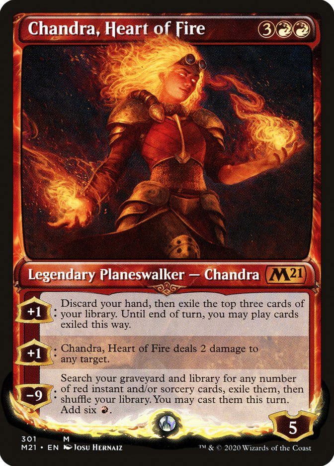 Chandra, Heart of Fire (Showcase) [Core Set 2021] | Card Merchant Takapuna