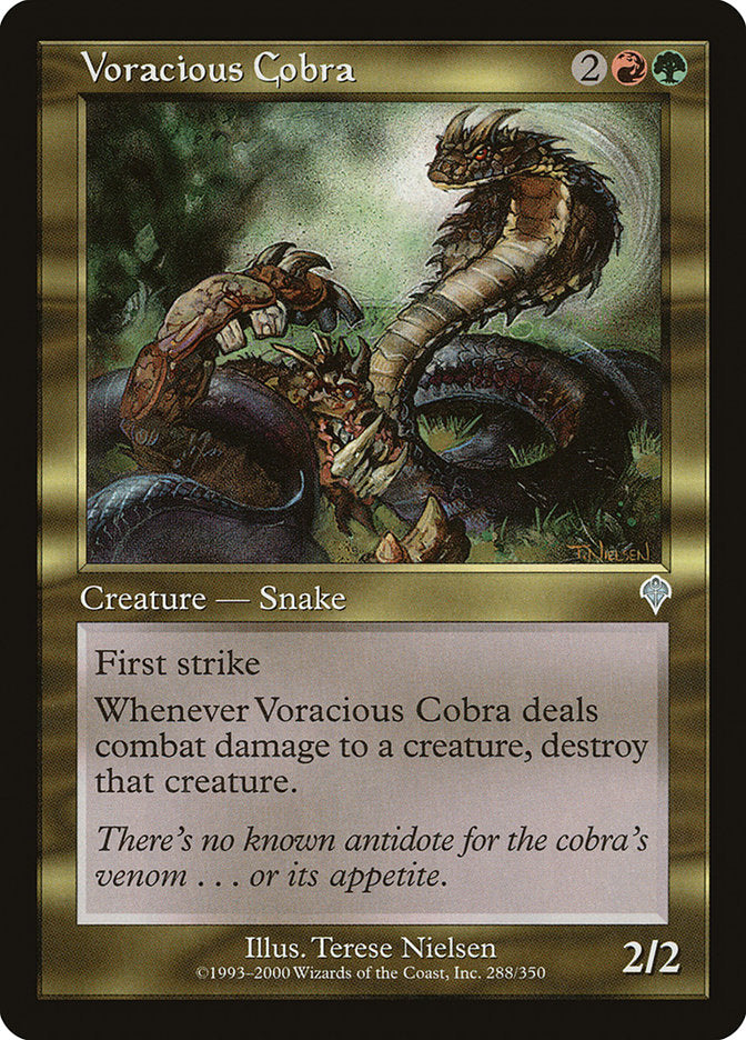 Voracious Cobra [Invasion] | Card Merchant Takapuna