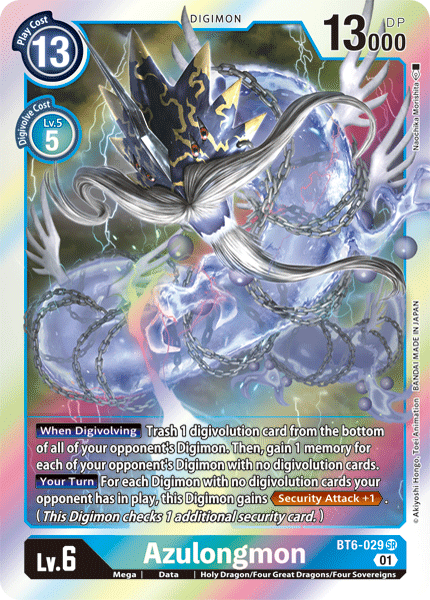 Azulongmon [BT6-029] [Double Diamond] | Card Merchant Takapuna