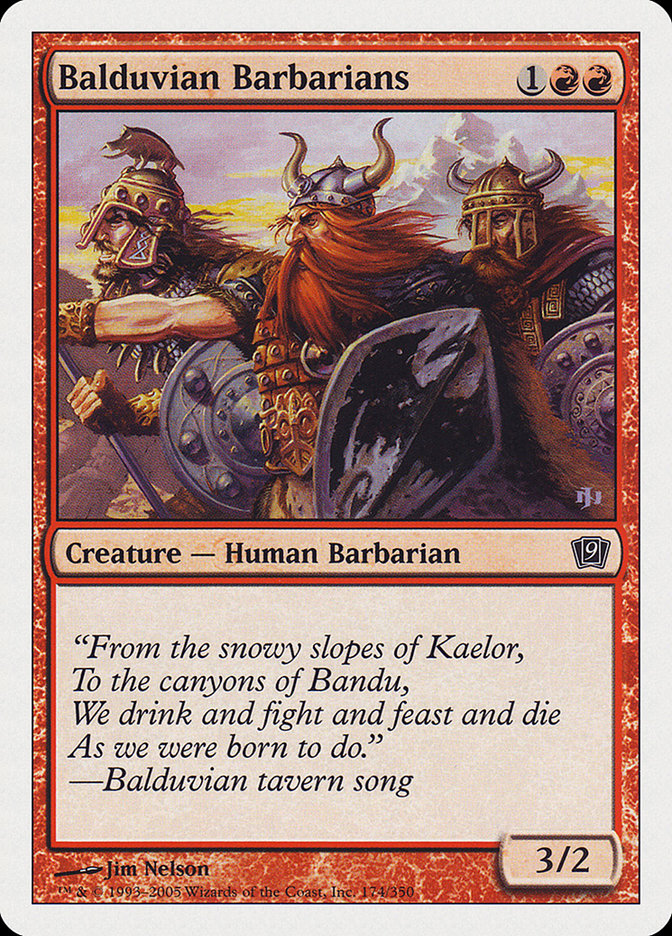 Balduvian Barbarians [Ninth Edition] | Card Merchant Takapuna