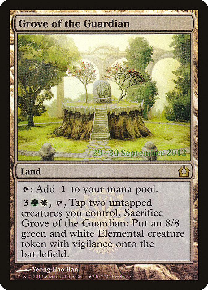 Grove of the Guardian [Return to Ravnica Prerelease Promos] | Card Merchant Takapuna