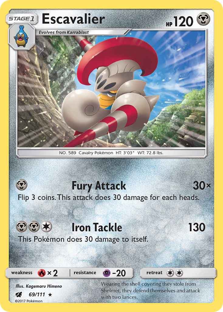 Escavalier (69/111) [Sun & Moon: Crimson Invasion] | Card Merchant Takapuna