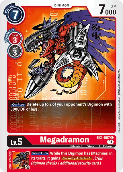 Megadramon [EX1-007] [Classic Collection] | Card Merchant Takapuna