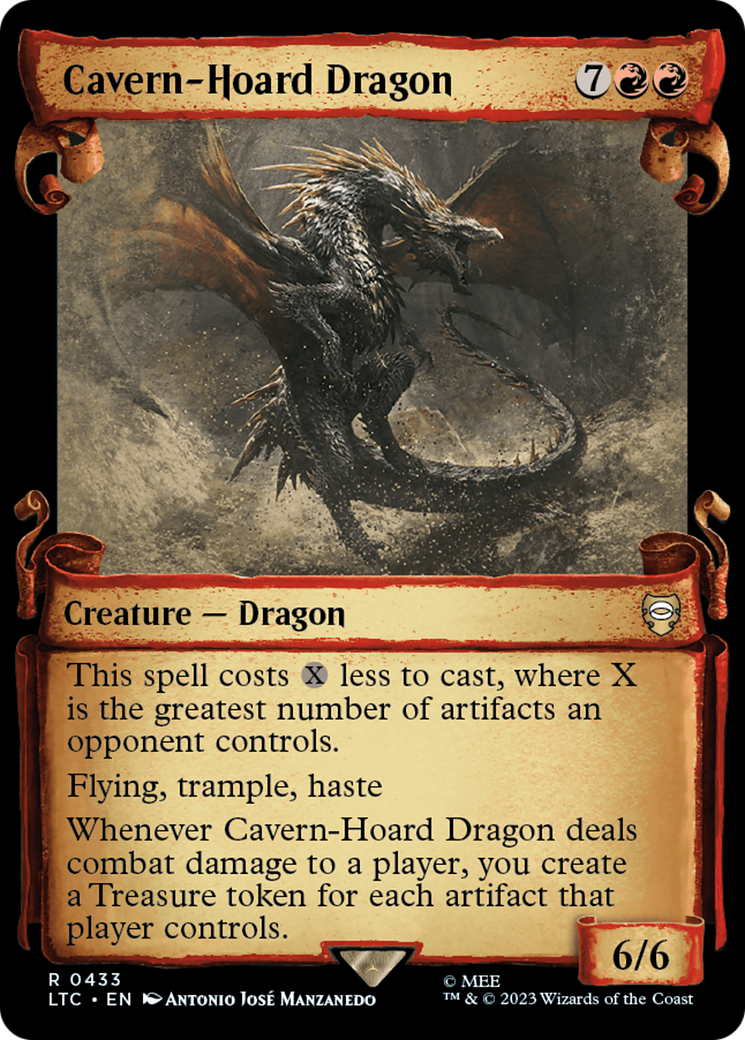 Cavern-Hoard Dragon [The Lord of the Rings: Tales of Middle-Earth Commander Showcase Scrolls] | Card Merchant Takapuna