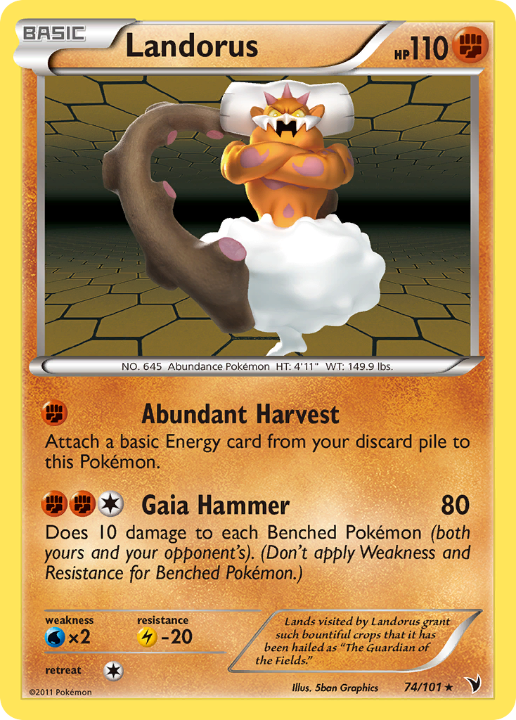 Landorus (74/101) [Black & White: Noble Victories] | Card Merchant Takapuna