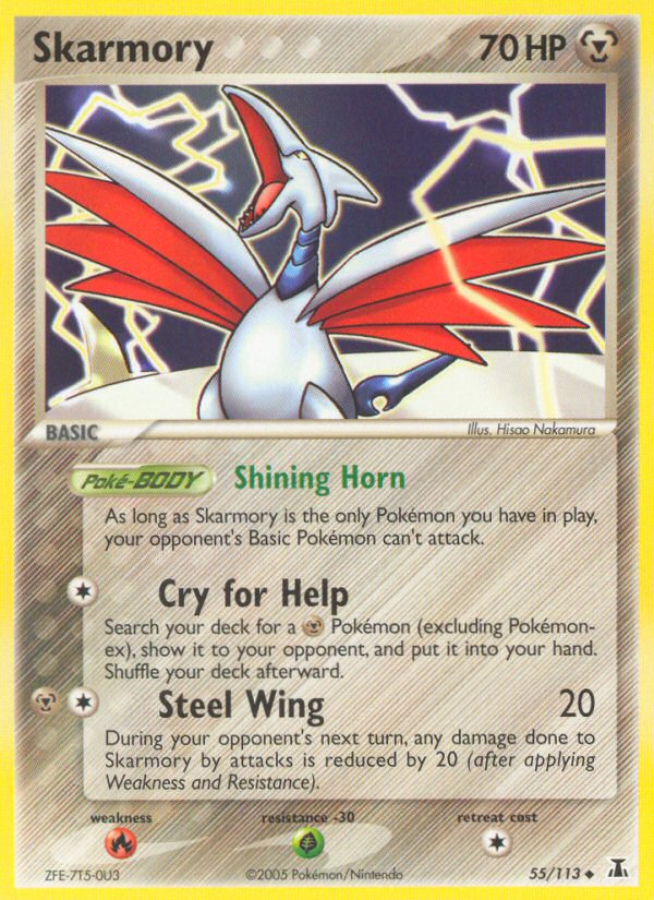 Skarmory (55/113) [EX: Delta Species] | Card Merchant Takapuna