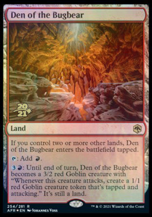 Den of the Bugbear [Dungeons & Dragons: Adventures in the Forgotten Realms Prerelease Promos] | Card Merchant Takapuna