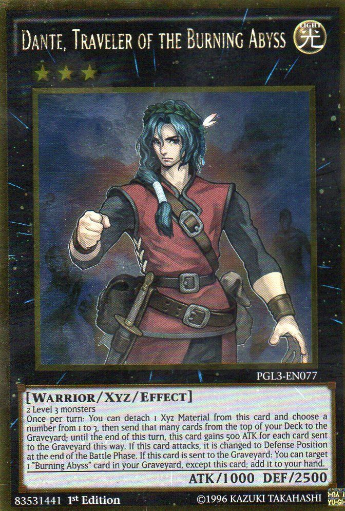 Dante, Traveler of the Burning Abyss [PGL3-EN077] Gold Rare | Card Merchant Takapuna