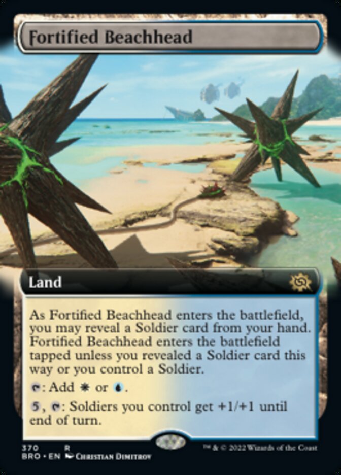 Fortified Beachhead (Extended Art) [The Brothers' War] | Card Merchant Takapuna