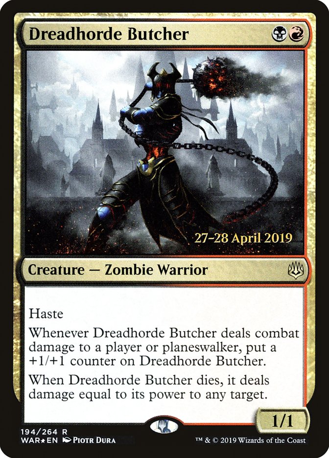 Dreadhorde Butcher [War of the Spark Prerelease Promos] | Card Merchant Takapuna