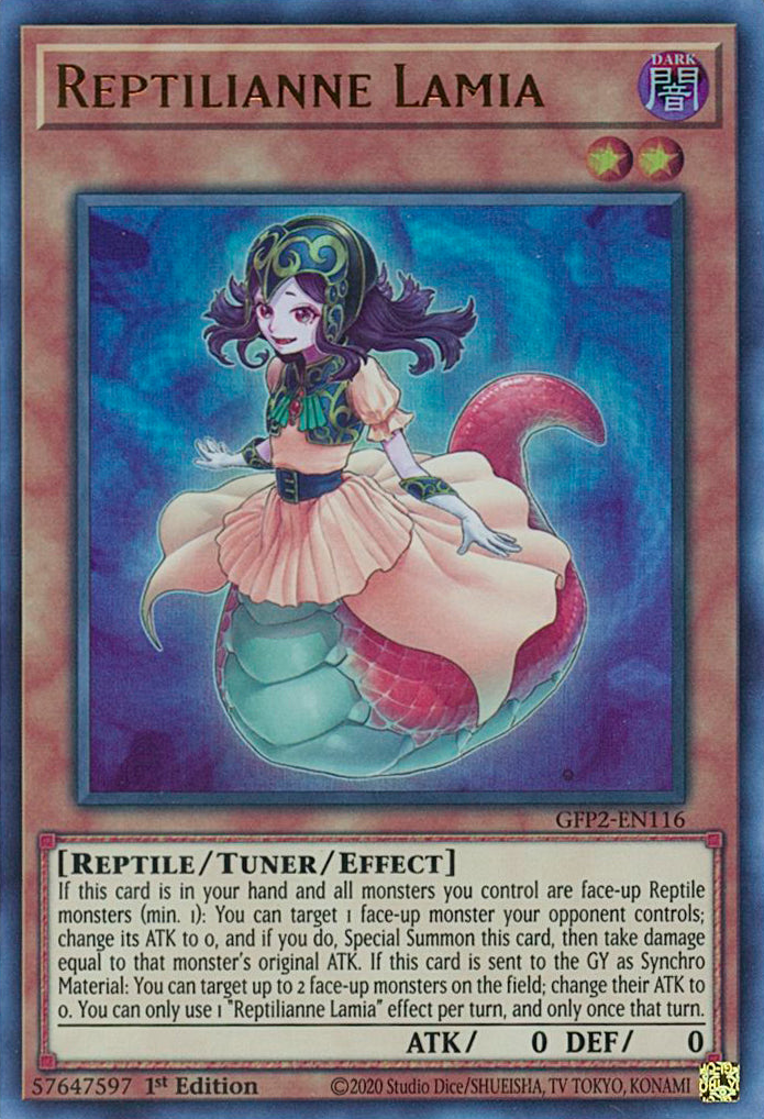 Reptilianne Lamia [GFP2-EN116] Ultra Rare | Card Merchant Takapuna