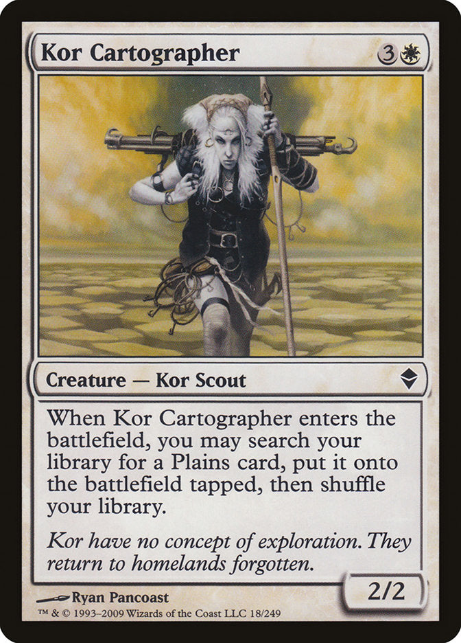 Kor Cartographer [Zendikar] | Card Merchant Takapuna