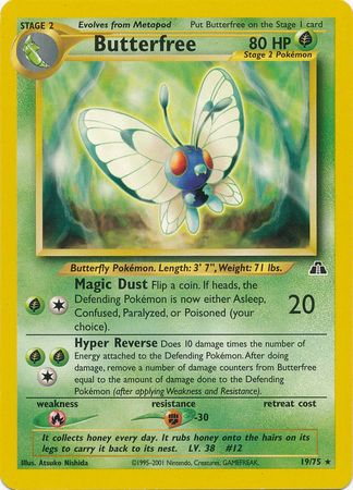 Butterfree (19/75) [Neo Discovery Unlimited] | Card Merchant Takapuna